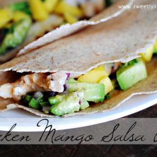 Chicken Mango Salsa Tacos