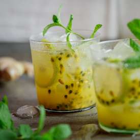 Passionfruit & ginger cocktail