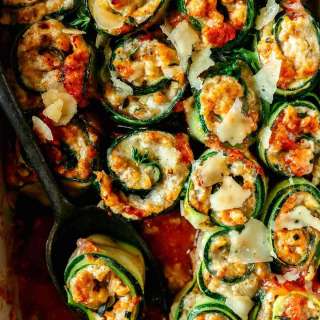 Zucchini Lasagna Roll Ups