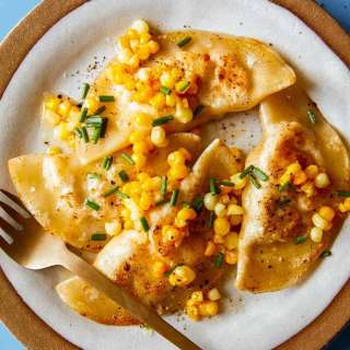 Creamy Shrimp and Corn Ravioli