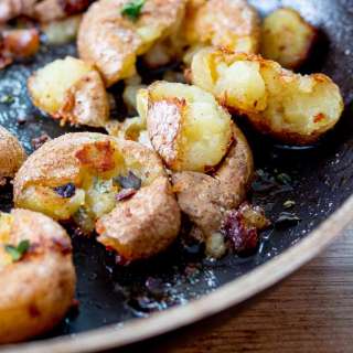 Crispy Pan Fried Potatoes Recipe