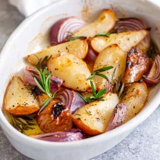 Easy Savory Baked Pears