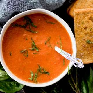Roasted Tomato Basil Soup Recipe