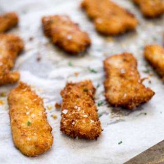 Oven Baked Crispy Black Pepper Chicken Tenders