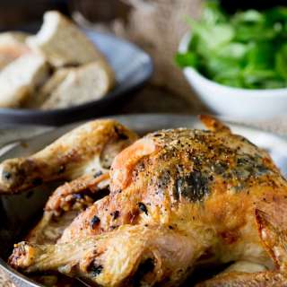 Black Truffle Stuffed Roast Chicken