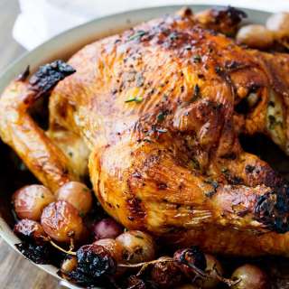 Roast Chicken with Rosemary and Grape