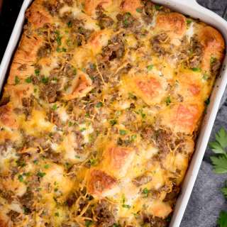 Breakfast Biscuits Casserole