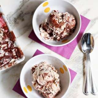 Boozy Stracciatella and Raspberry Gelato