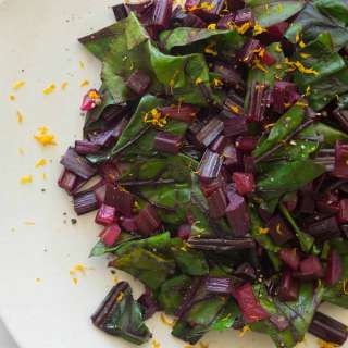 Citrus Sautéed Beet Stems