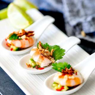 Thai Shrimp Salad Appetizer Spoons