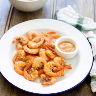 Steamed Spiced Shrimp with Old Bay Cocktail Sauce