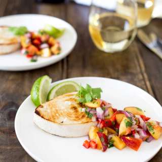 Swordfish with a Spicy Fruity Salsa