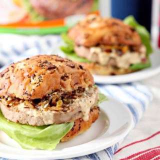 Louisiana Cajun Turkey Burgers with Étouffée Relish and Creamy Cajun Sauce