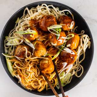 Sweet and sour pork meatballs
