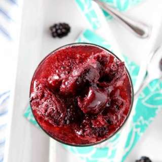Blackberry Ginger White Wine Slush