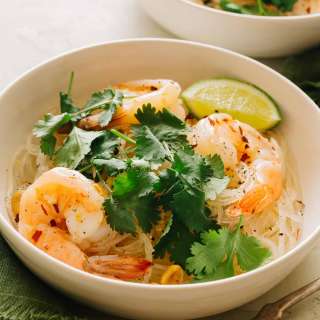 Yum Woon Sen with Shrimp (Glass Noodle Salad with Shrimp)