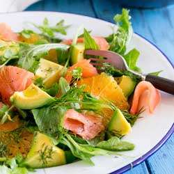 Smoked Salmon Salad with Orange and Avocado