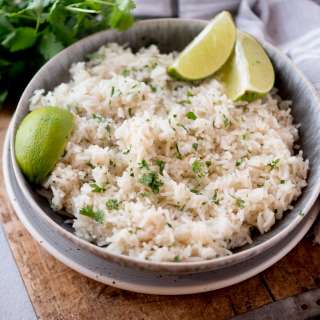Recipe for Cilantro Lime Rice with Chicken Broth