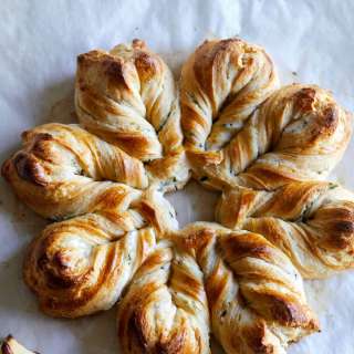 Herb and Cheese Braided Star Bread
