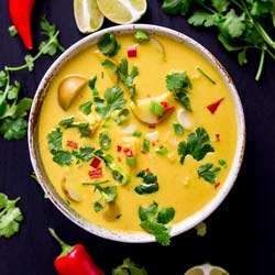 Spiced Coconut Potato Soup