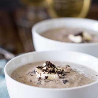 Truffle, Rosemary and Mushroom Soup