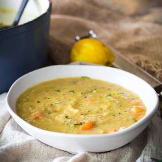 Red Lentil Soup with Rosemary and Lemon