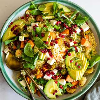 Roasted sweet potato salad