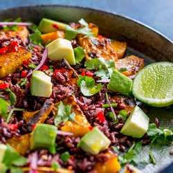 Mexican Black Rice and Pumpkin Salad
