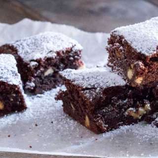 White Choc Chip Fudgy Brownies