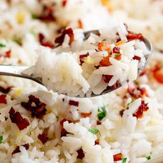 Garlic Bacon Rice