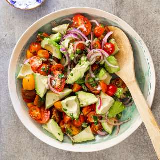 Tomato avocado salad