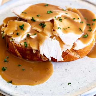 Open Faced Hot Turkey Sandwich