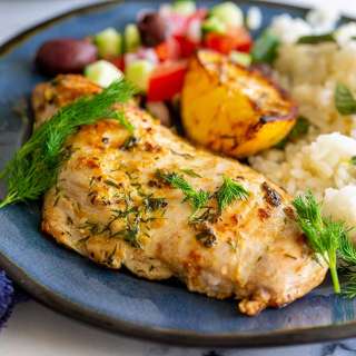 Skillet Greek Lemon Dill Chicken Recipe