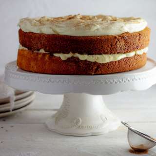 Milk Tart layer cake - Vanilla cake with Milk Tart cream filling