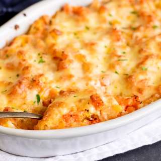 Cheesy Rutabaga and Carrot Casserole