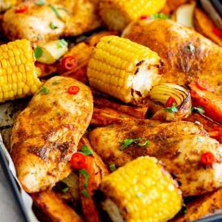 Peri Peri Chicken Tray Bake