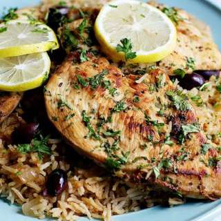 Greek One Pan Chicken and Rice