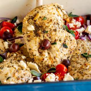 Baked Greek Chicken Breasts