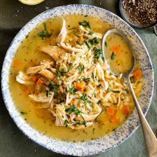 Easy Lemon Chicken Orzo Soup