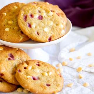 White Chocolate Raspberry Cookies