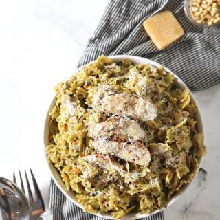 Creamy Chicken Pesto Pasta