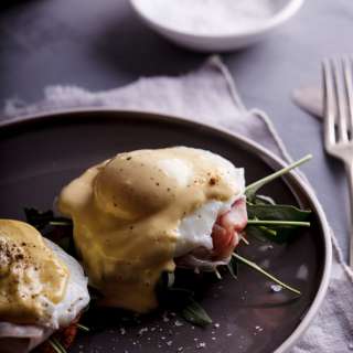 Eggs Benedict on Hash browns