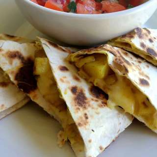 Cumin Spiced Potato Quesadillas