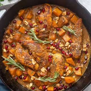 Skillet Chicken and Butternut Squash Recipe