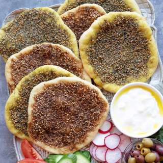 Manakish Zaatar Recipe (Manakeesh)