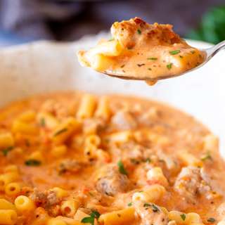 Creamy Parmesan Italian Sausage Soup