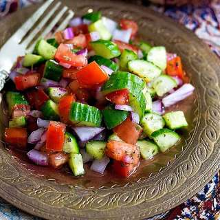 Shirazi Salad (Persian Cucumber Tomato Salad)
