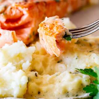Salmon and Mashed Potato
