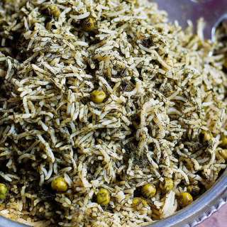 Persian Dill Rice with Peas