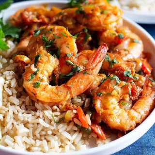 Sauteed Shrimp Mediterranean Style